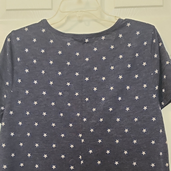 XL Old Navy Navy Blue And White Star Pattern Mini Dress - Picture 6 of 9